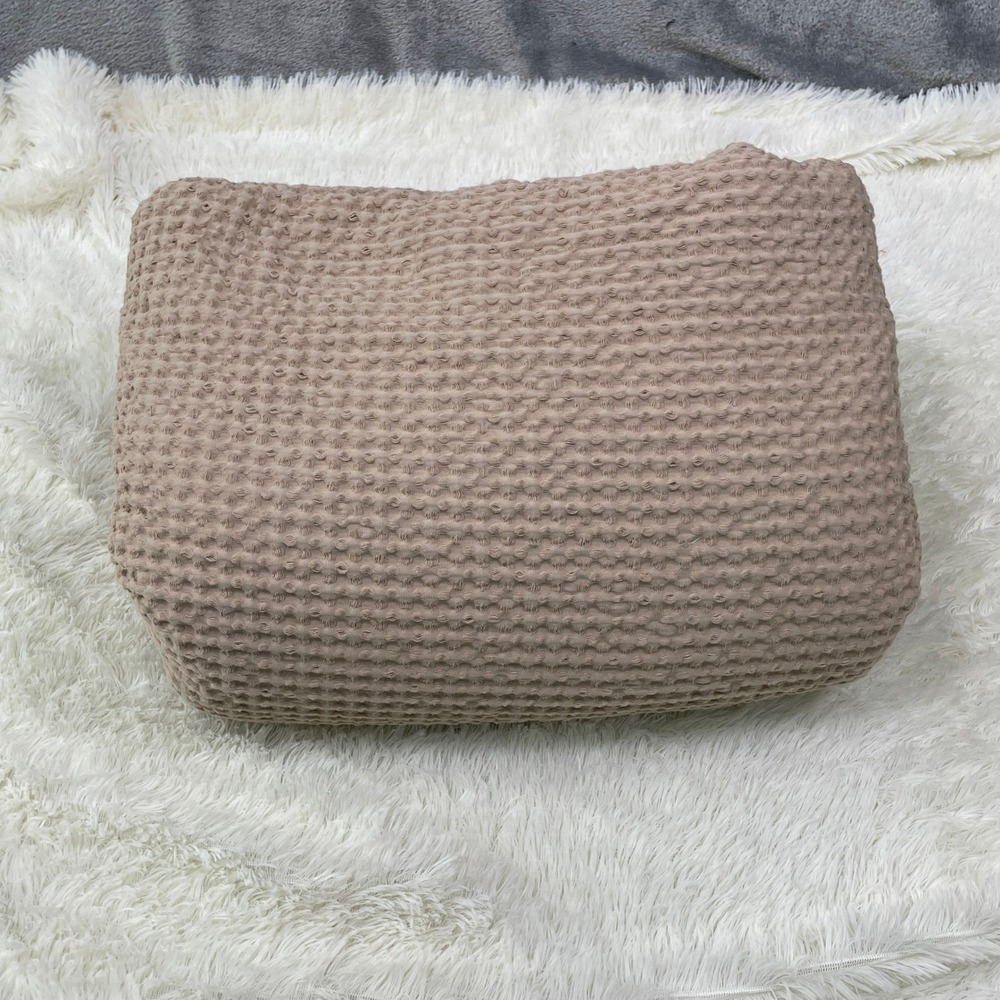 Bedsure Duvet Cover Unisex 82x86 Tan Excellent Waffle Weave 100% Cotton Button